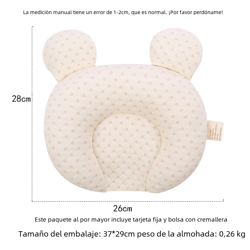 Breathable Baby Pillow with Removable Cover and Latex Fill