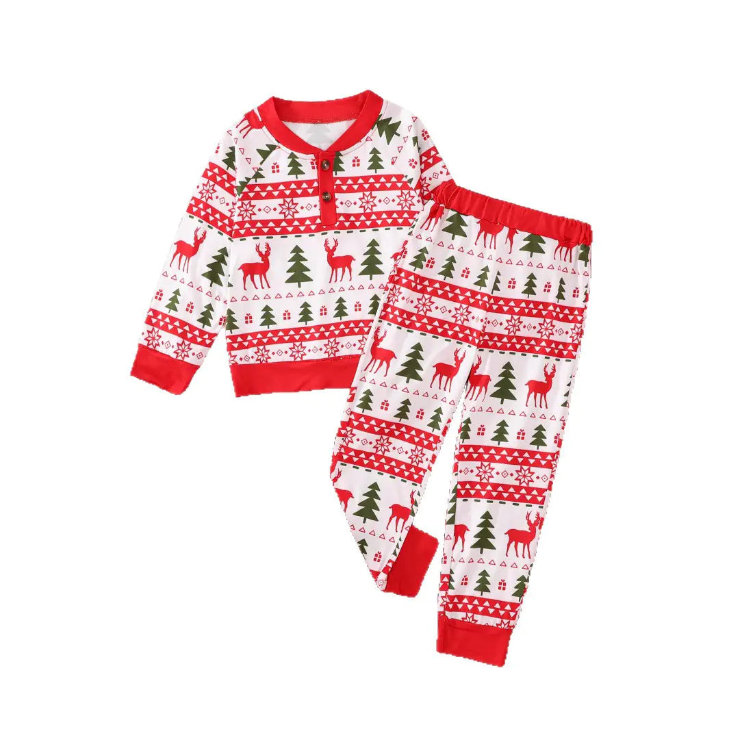 Boys Christmas Print 2-Piece Set