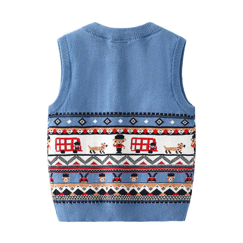 Winter Knitted Vest for Infants and Toddlers