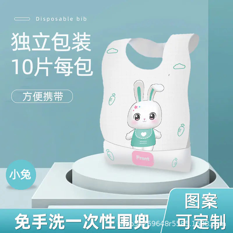 Disposable Baby Bibs with Individual Packaging for Kids