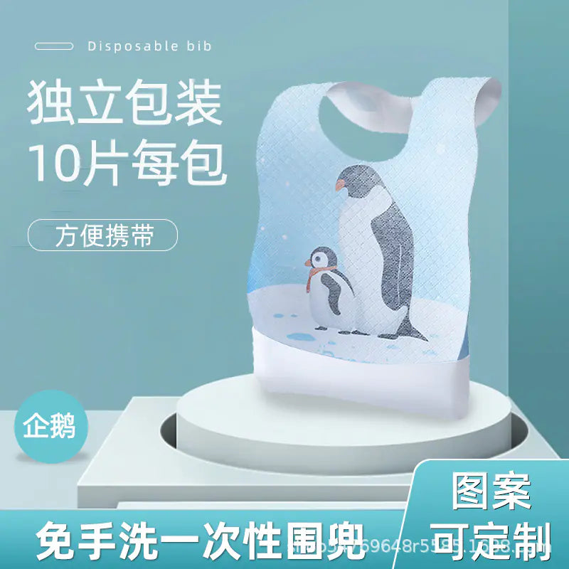 Disposable Baby Bibs with Individual Packaging for Kids