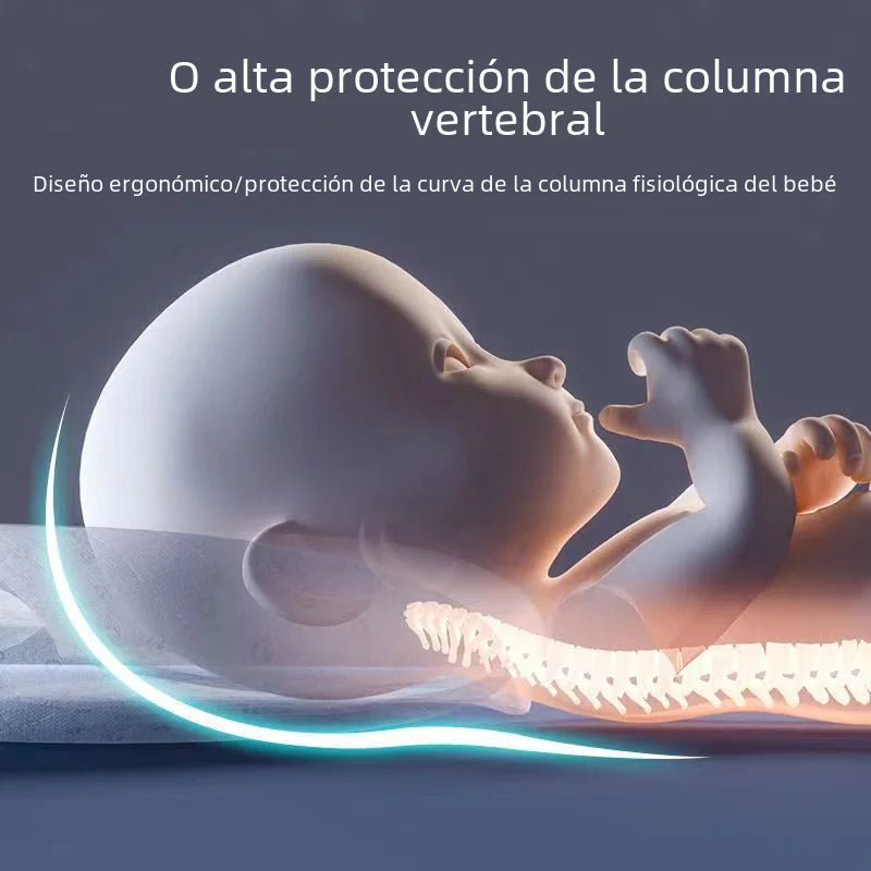 Breathable Baby Pillow with Removable Cover and Latex Fill