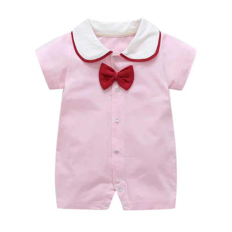 Summer Short Sleeve Cotton Baby Romper Bodysuit