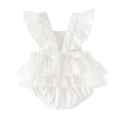 Cute White Lace Baby Romper for Infants and Toddlers