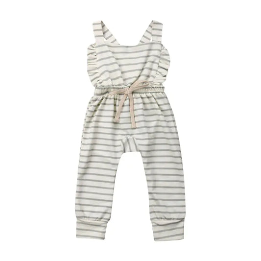 2019 Summer Striped Cotton Baby Girls' Romper