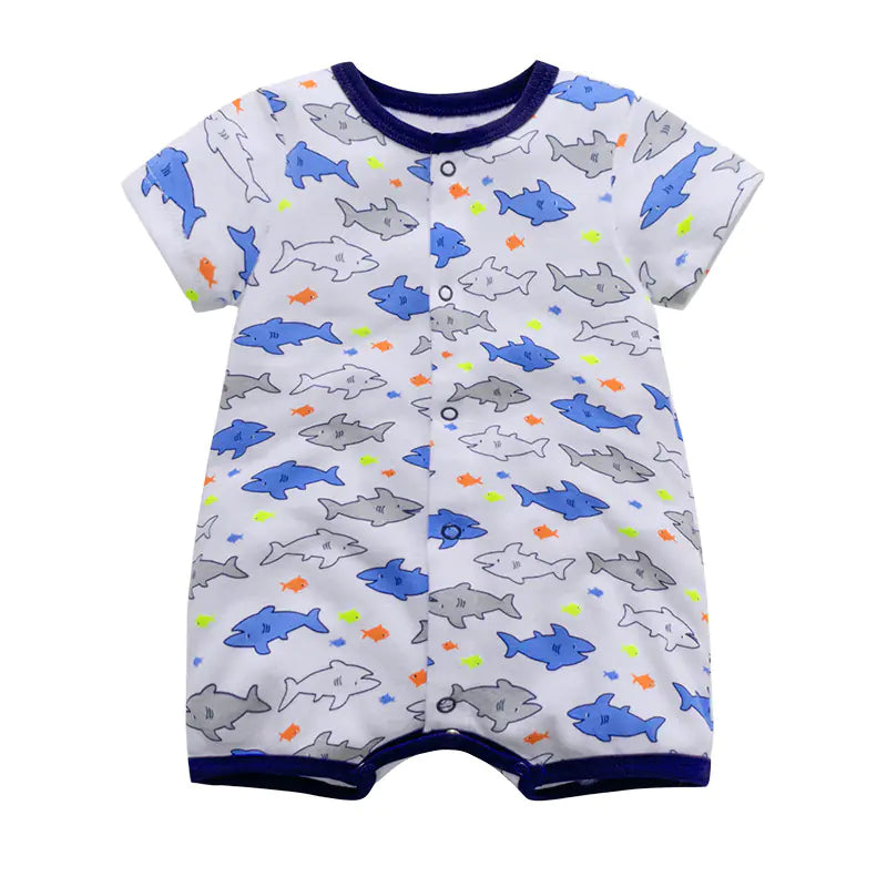 Baby Summer Cotton Romper - Short Sleeve Onesie