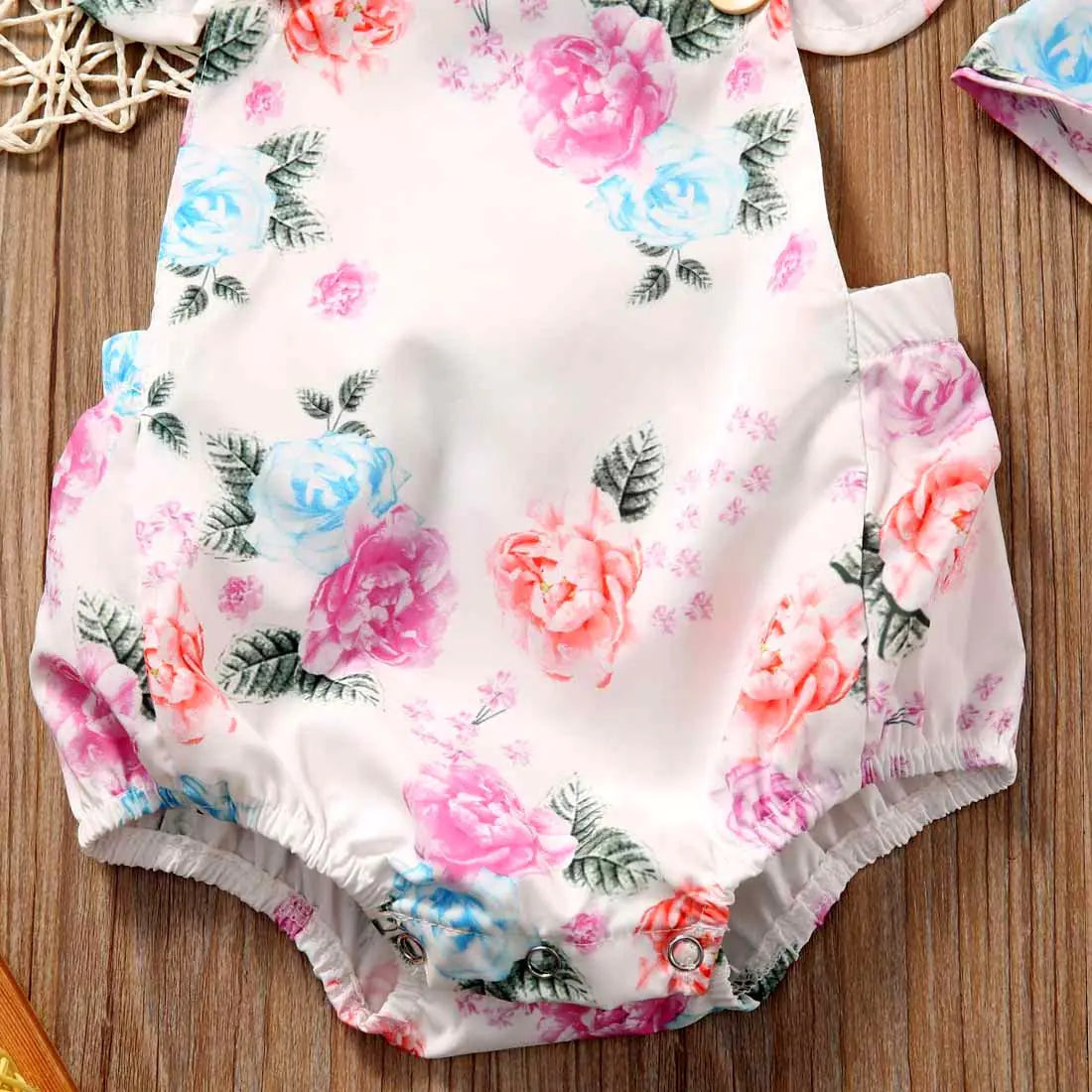 Cute Floral Triangle Romper for Infants and Toddlers