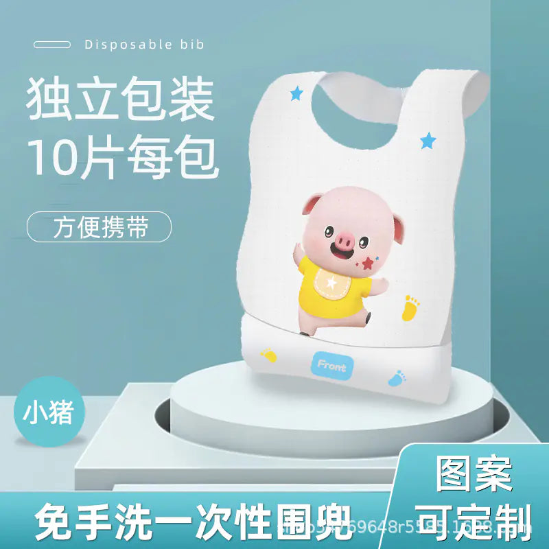 Disposable Baby Bibs with Individual Packaging for Kids
