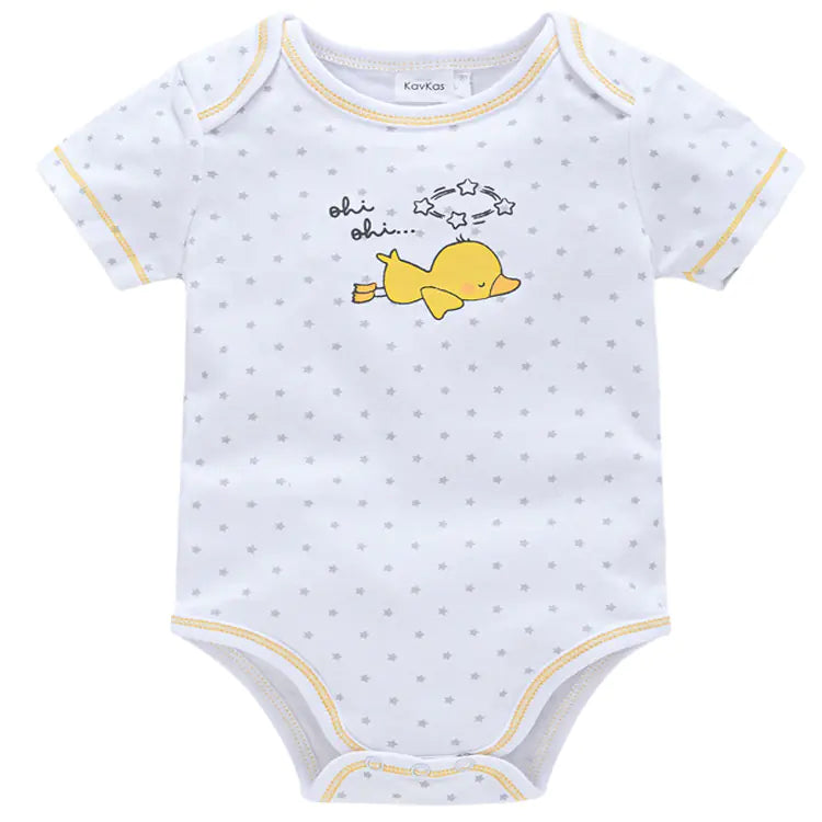 Baby Summer Short Sleeve Romper & Long Sleeve Bodysuit