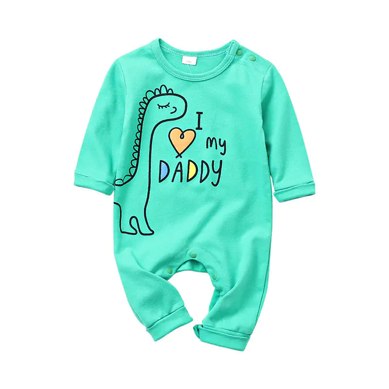 Cotton Long Sleeve Romper for Infants and Toddlers