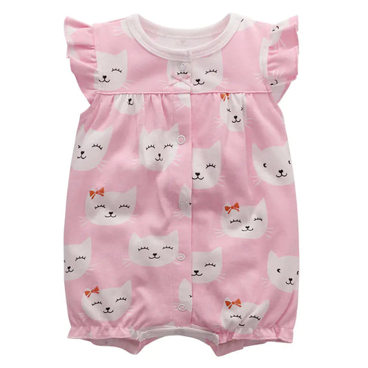 Baby Summer Cotton Romper - Short Sleeve Onesie