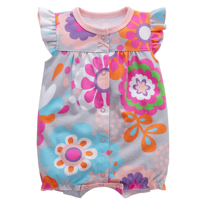Baby Summer Cotton Romper - Short Sleeve Onesie