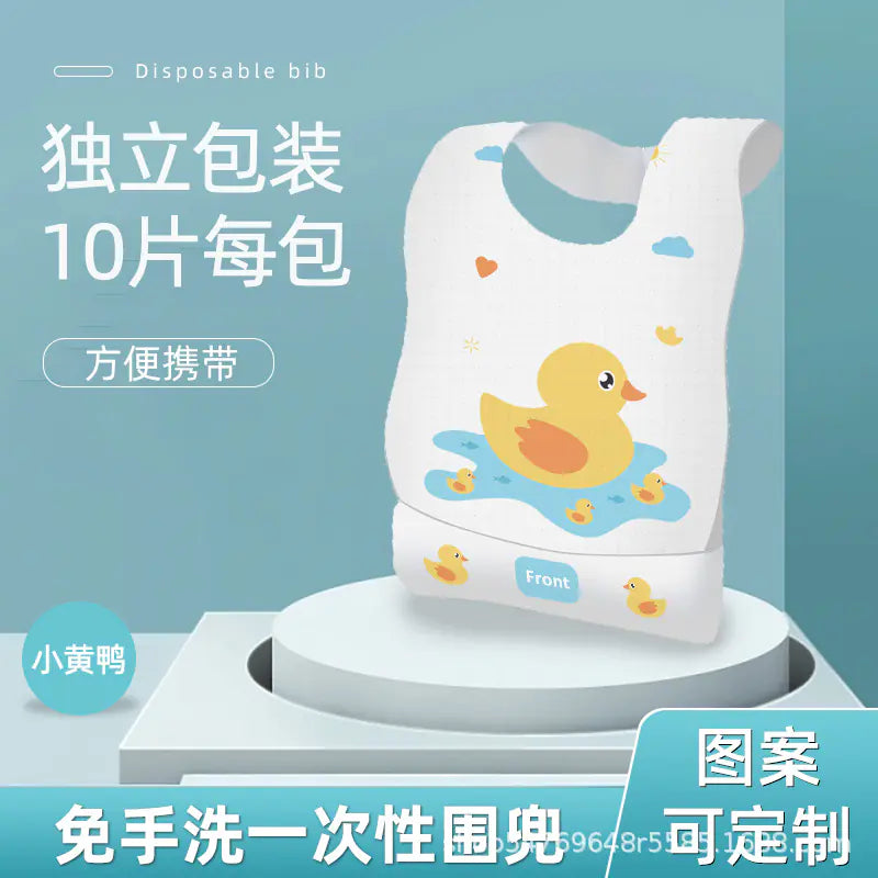 Disposable Baby Bibs with Individual Packaging for Kids