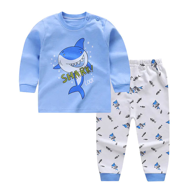 Cotton Home Wear Set for Infants and Toddlers