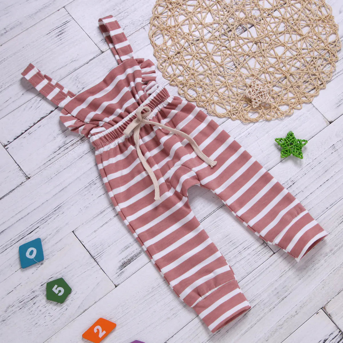 2019 Summer Striped Cotton Baby Girls' Romper