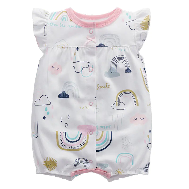 Baby Summer Cotton Romper - Short Sleeve Onesie