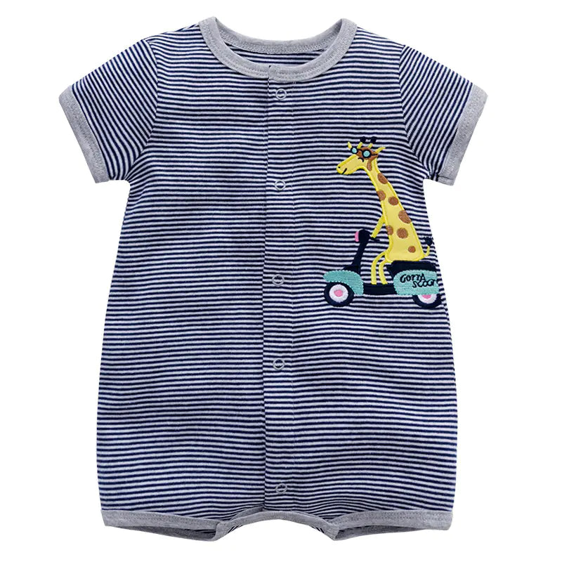 Baby Summer Cotton Romper - Short Sleeve Onesie