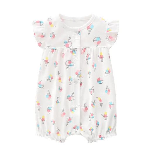 Summer Sleeveless Baby Romper for Girls (Cotton)