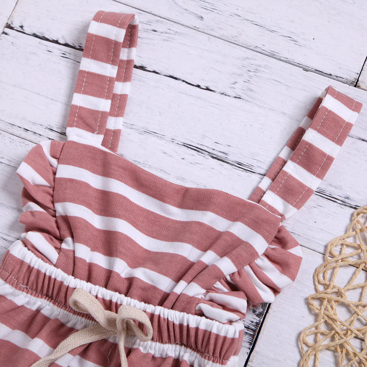 2019 Summer Striped Cotton Baby Girls' Romper