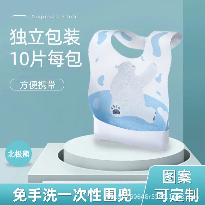 Disposable Baby Bibs with Individual Packaging for Kids