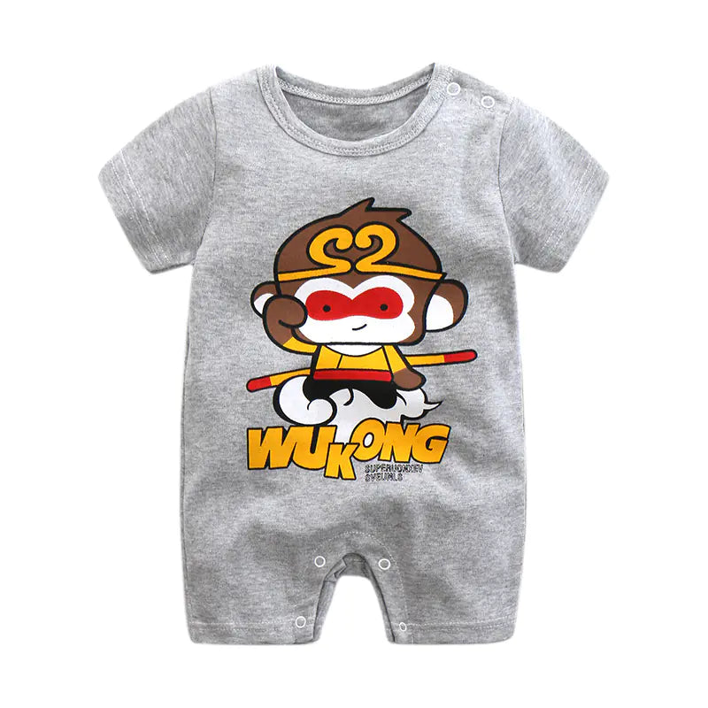 Summer Short Sleeve Cotton Baby Romper Bodysuit