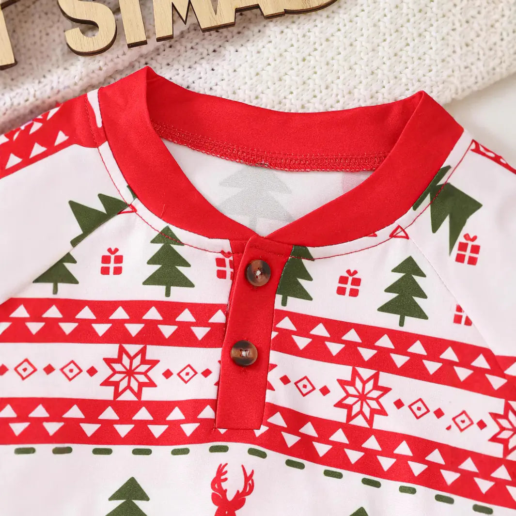Boys Christmas Print 2-Piece Set