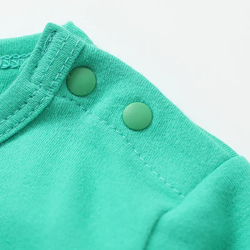 Cotton Long Sleeve Romper for Infants and Toddlers