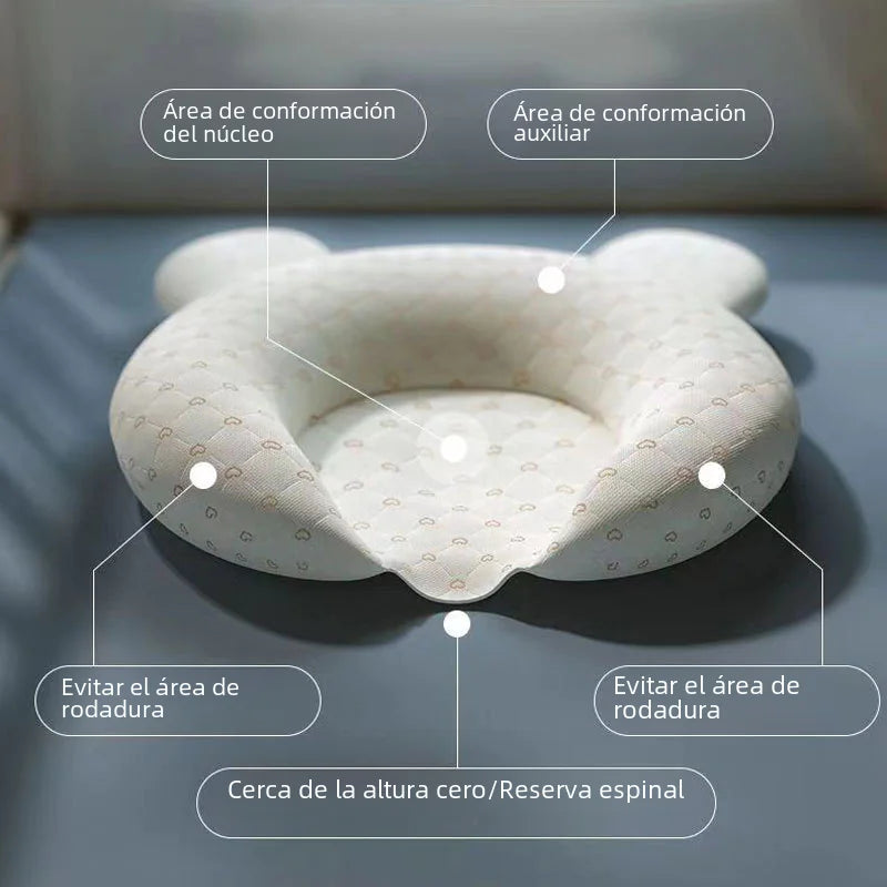 Breathable Baby Pillow with Removable Cover and Latex Fill