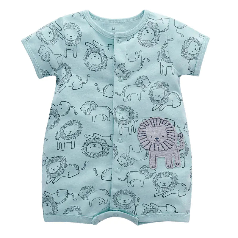 Baby Summer Cotton Romper - Short Sleeve Onesie