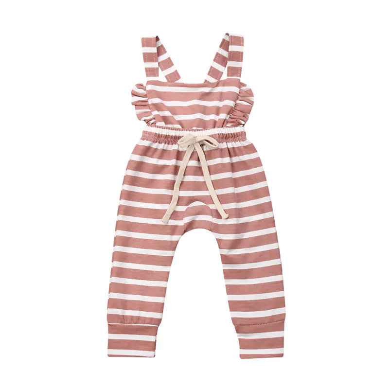 2019 Summer Striped Cotton Baby Girls' Romper