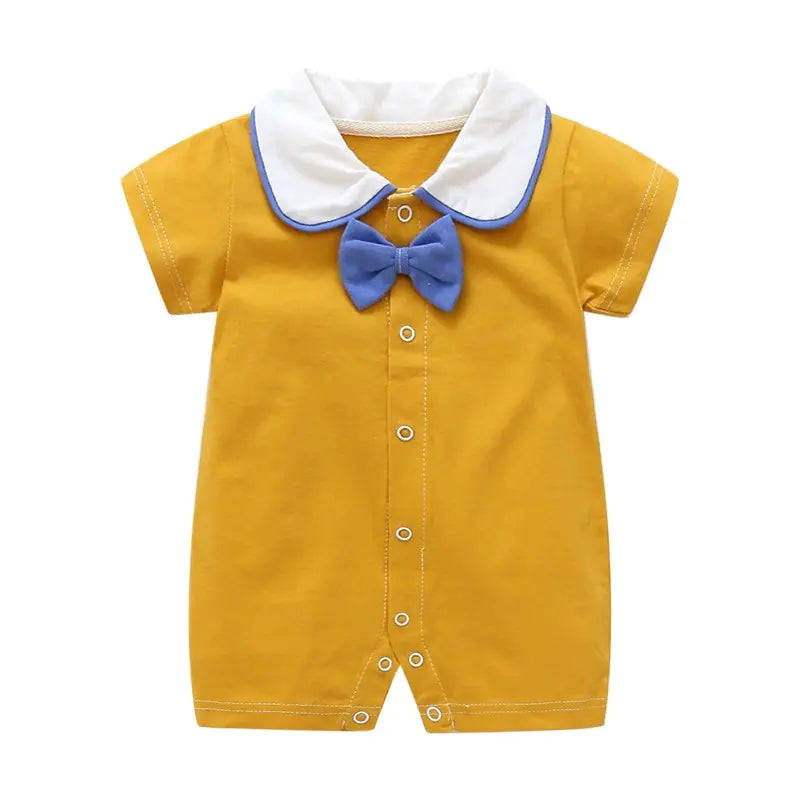 Summer Short Sleeve Cotton Baby Romper Bodysuit