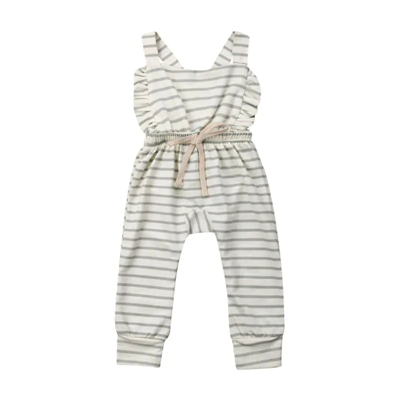 2019 Summer Striped Cotton Baby Girls' Romper