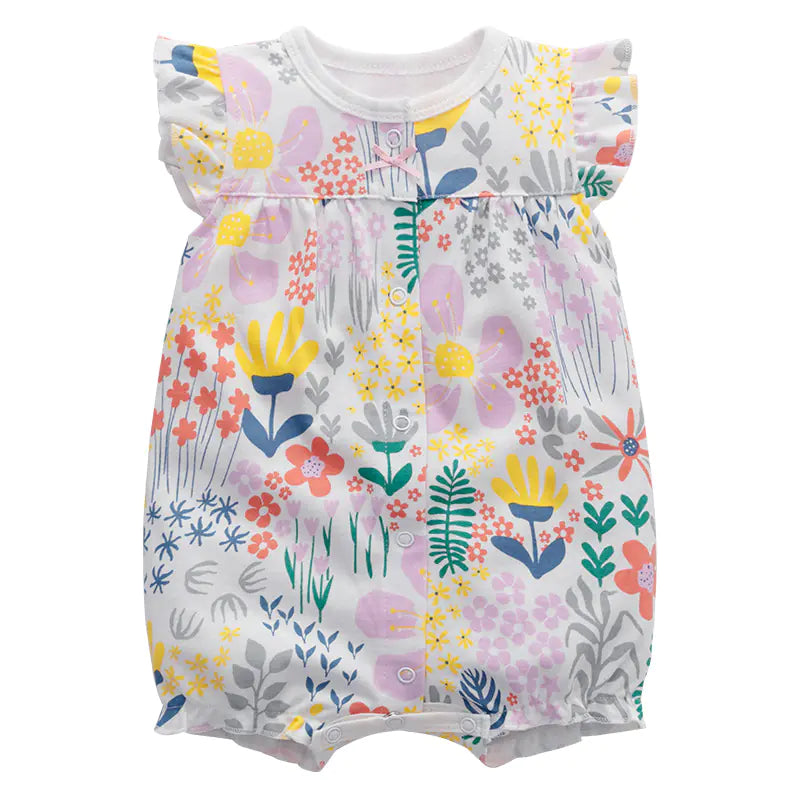 Baby Summer Cotton Romper - Short Sleeve Onesie