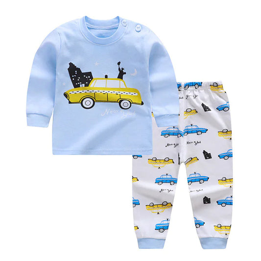 Cotton Home Wear Set for Infants and Toddlers