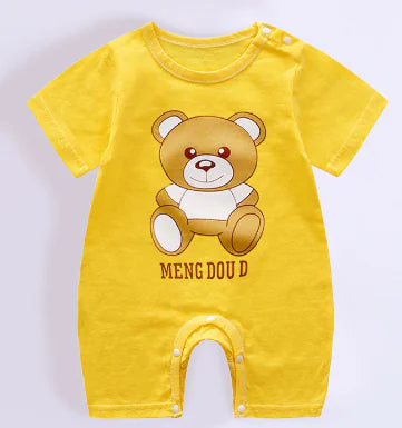 Baby Romper, Summer Short Sleeve Bodysuit