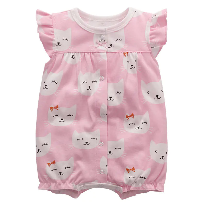 Baby Summer Cotton Romper - Short Sleeve Onesie