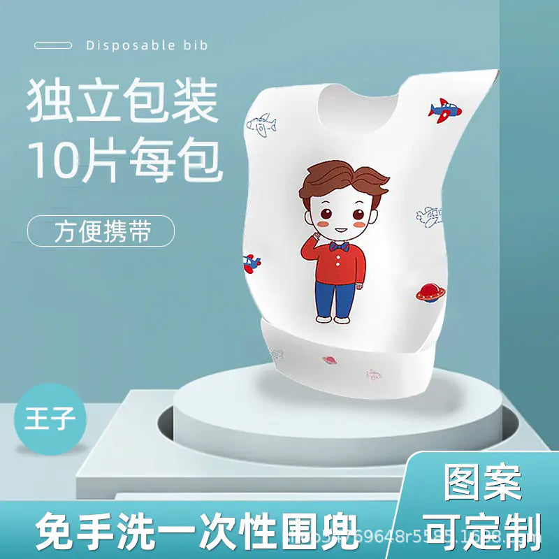 Disposable Baby Bibs with Individual Packaging for Kids