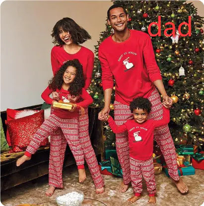 Let It Snow Family Christmas Pajama Set