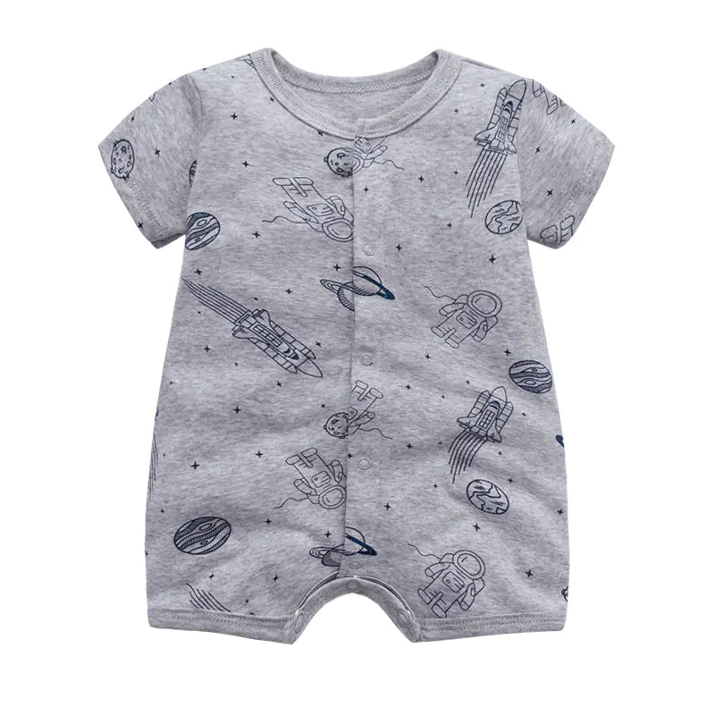 Baby Summer Cotton Romper - Short Sleeve Onesie