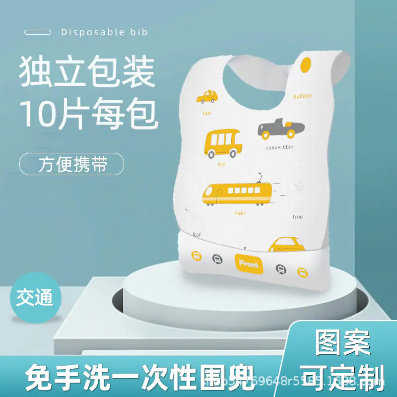 Disposable Baby Bibs with Individual Packaging for Kids