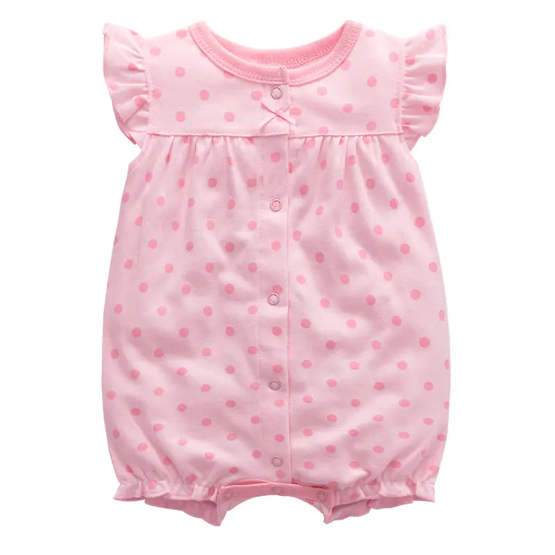 Baby Summer Cotton Romper - Short Sleeve Onesie
